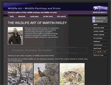 Tablet Screenshot of martinridley.com